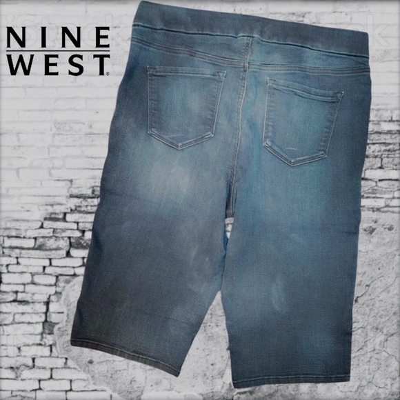 Nine West Womens Heidi Pull-On Skimmer Yoga Stretch Jeans - Picture 2 of 7